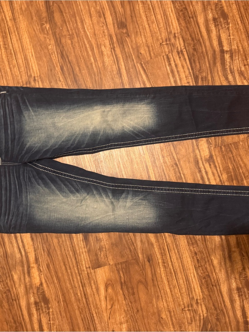 Miss Me Dark Blue Boot Cut Jeans with Embroidered Pockets - Picture 7 of 7